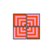 Load image into Gallery viewer, The Jonathan Adler Collection &quot;Op Art Squares&quot; Framed Splits
